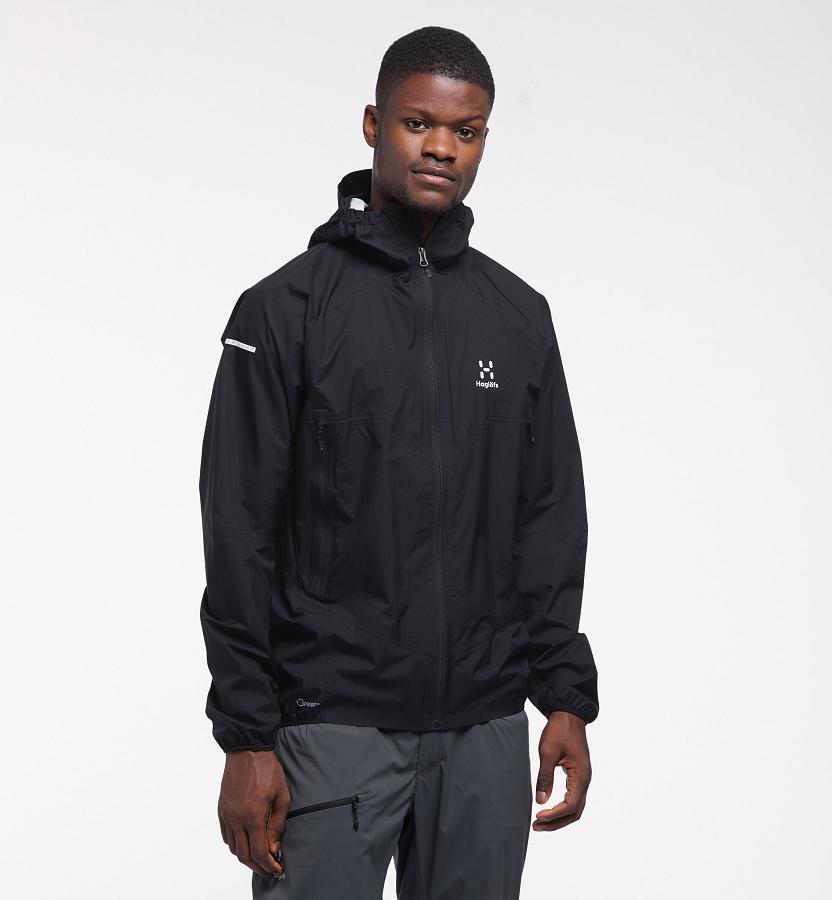 Haglöfs Mens L.I.M Proof Waterproof Jacket Black New Zealand 27951VOWG